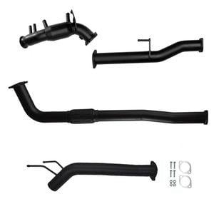 Ignite Exhausts Turbo Back For Toyota Hilux 2.8l Cat With Diff Dump Pipe Only Black Aluminised Steel