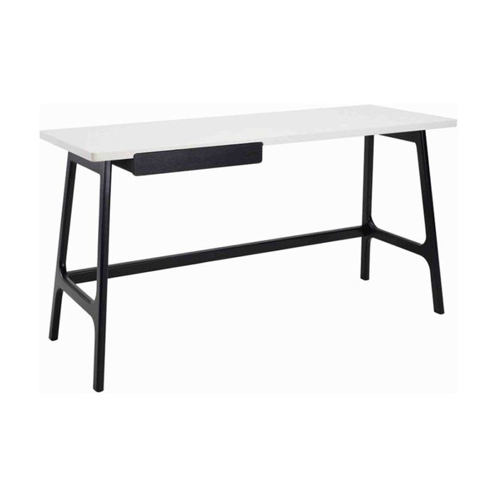 Modern Furniture MOREY Study Desk 140x50cm - White & Black