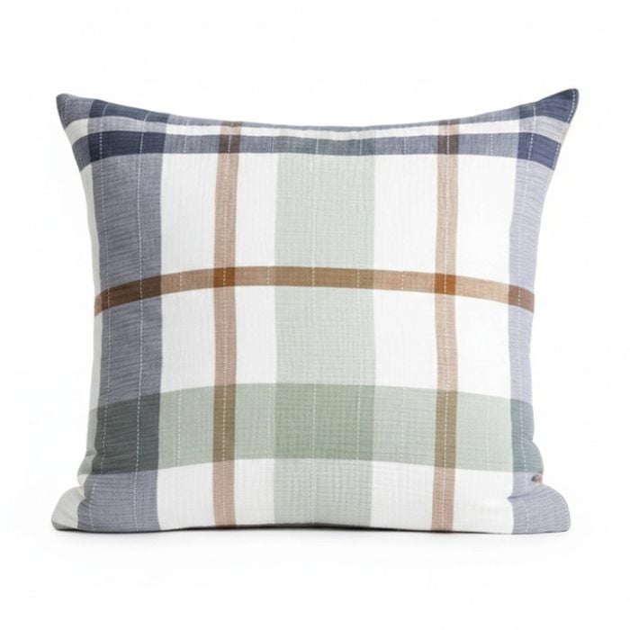 Renee Taylor Yarn Dyed Cotton Olivia European Pillowcase Multi 65x65cm