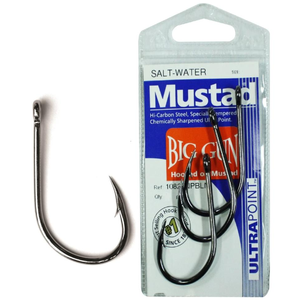 Mustad 10829NPBLN Big Gun Heavy Duty Live Bait Fishing Hook Pre Pack 2/0