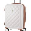 Pierre Cardin 4 Wheel Cabin Hard-Shell TSA Lock Travel Luggage 54cm White