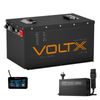 VoltX 48V 100Ah Golf Cart Lithium Battery & Charger Bundle, 5120Wh LiFePO4, Yamaha G19, Golf Farm Resort Buggy