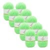 10x Malli Flouro Green Blend Basic 100g Knitting Craft Yarn Acrylic/poly