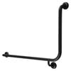 Metlam Australia 950mm x 600mm Designer Black 90 Degree Left Hand Grab Rail