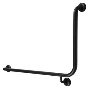 Metlam Australia 950mm x 600mm Designer Black 90 Degree Left Hand Grab Rail