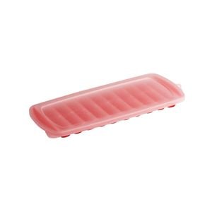 Cuisena 30cm Silicone Stackable Ice Cube Tray W/ Lid - Red