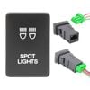 Switch Boss Green LED Push Switch fits Toyota Hilux (2015+) Prado 200 Series (2015+) - Spot Lights