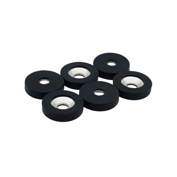 Everhang 26mm Black Counter Sunk Magnetic - Pack of 6