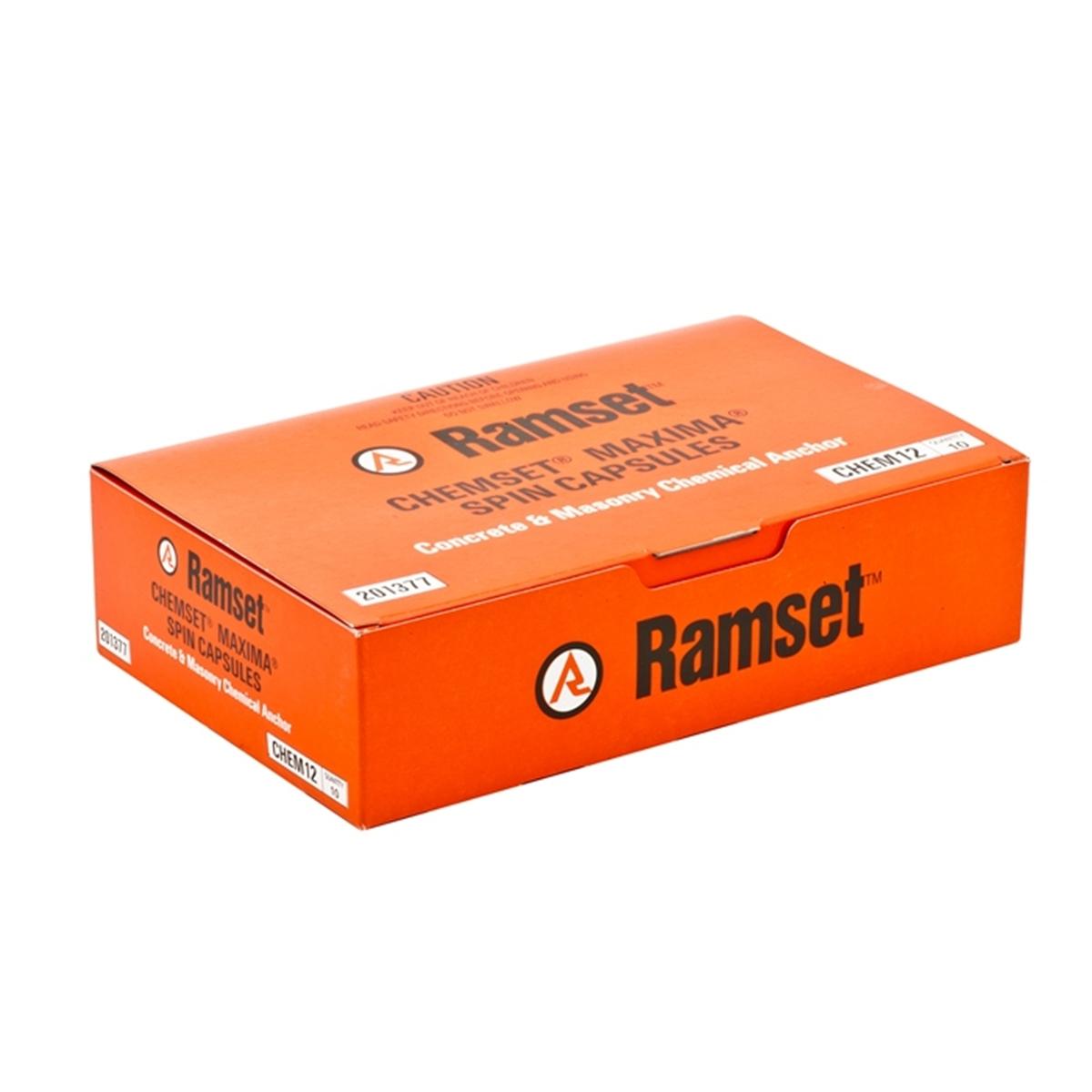 Ramset Chemset Capsule 12mm 10pk - Bunnings New Zealand