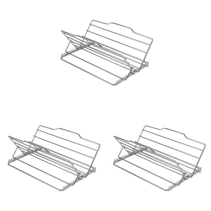 3PK Appetito Adjustable Roasting Rack Home Kitchen Cooking 25x19cm