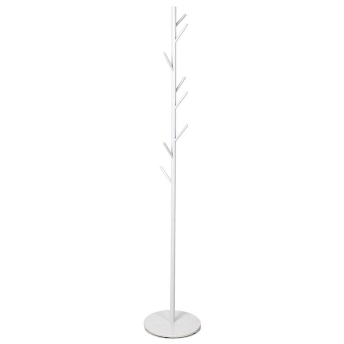 Levede Coat Rack Hat Clothes Stand Hanger White
