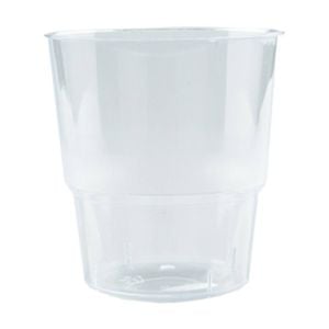 12x 12pc Partyware Reusable Juice Glass Set Tableware 200ml Clear