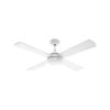 Arlec 130cm White 4 Blade Boston II Ceiling Fan With CCT Light And Remote