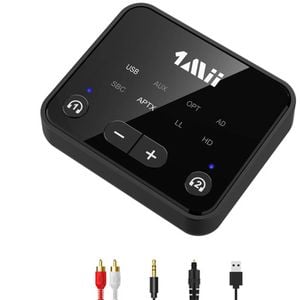 1Mii B06T6 Bluetooth 5.3 Transmitter to 2 Wireless Headphones