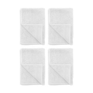 4PK Bambury Elvire 600gsm Soft Absorbent Cotton Hand Towel 40x60cm White