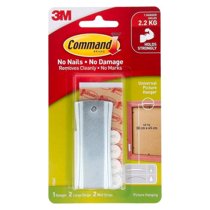 Command™ Large Metal Adhesive Universal Picture Hanger - 1 Pack