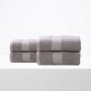 4pc Renee Taylor Brentwood Bath Sheet/Towel Low Twist Cotton 650 GSM Whisper