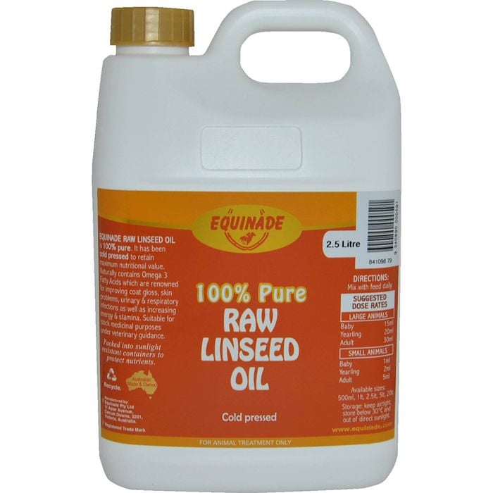 Equinade Pure Raw Linseed Oil Horse Coat and Conditioning 2.5L