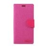 Goospery Canvas Diary case for iPhone 14 - Pink