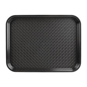 Olympia Foodservice Tray Kristallon Polypropylene Black 305 X 415mm Commercial Kitchen Serving Tray