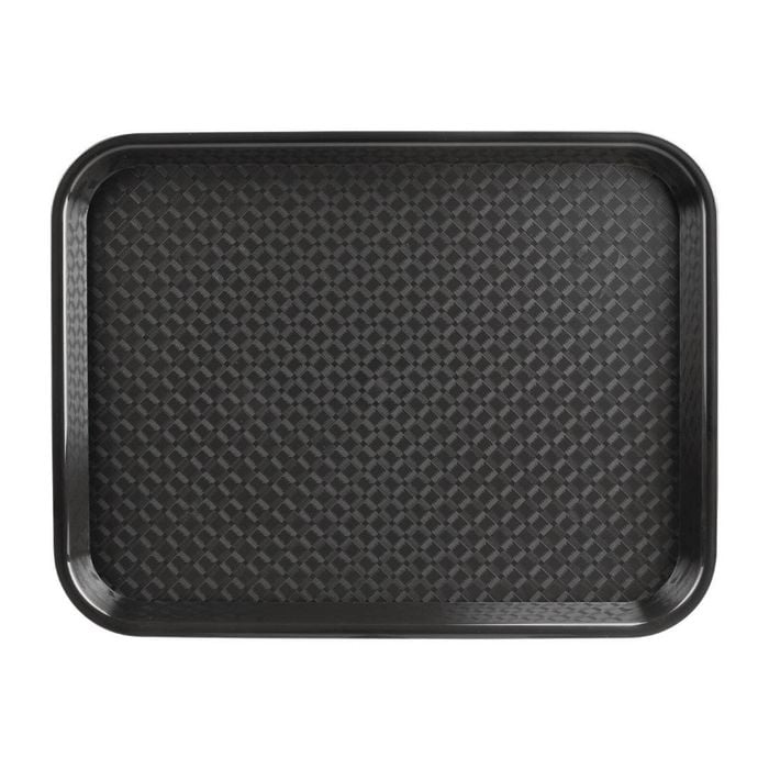 Olympia Foodservice Tray Kristallon Polypropylene Black 305 X 415mm Commercial Kitchen Serving Tray