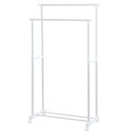 All Set 80 x 43 x 160cm Double Garment Rack Adjustable 