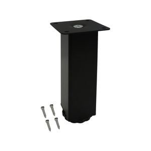 Adoored 40 x 40 x 150mm Square Black Table Leg