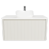 New England Joinery 900mm Noble Centre Basin SilkSurface Top Wall Hung Vanity