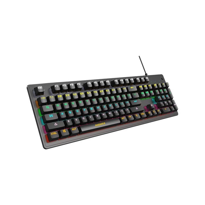 Mechanical Gaming Keyboard Linear Red Switch - Black