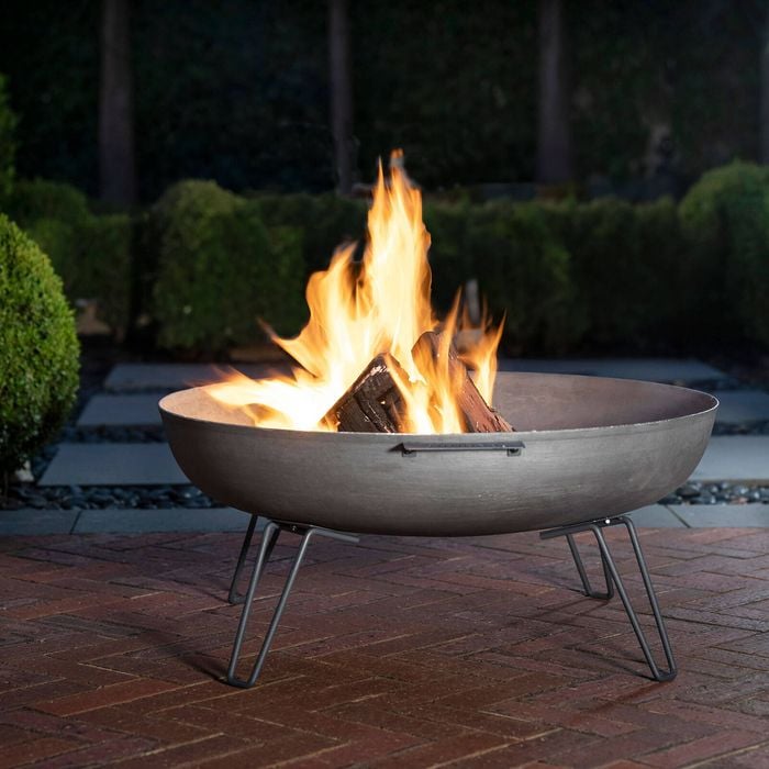 Mimosa 85cm Grey Cast Iron Fire Pit
