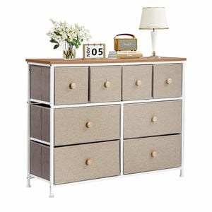Chest of 8 Drawers Tallboy Cabinet Dresser Oak