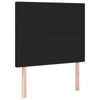 vidaXL LED Headboard Bed Header Bedroom Furniture Black 100 cm Faux Leather