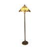 G&g Benita Leadlight Tiffany Floor Lamp - Beige