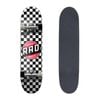 Rad Board Co Complete Skateboard Dude Crew Checker Deck Width 8in - Black/white