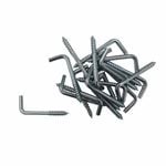 Everhang 25mm Zinc Plated Square Hook - 20 Pack