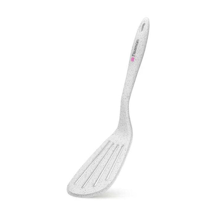 Fissman Silicone Slotted Turner BIANCA Series Heat Resistant 1444 White 32cm