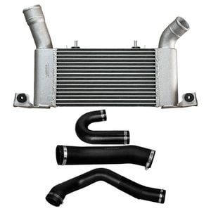 Upgrade Aluminium 64mm Intercooler & Hoses For Mitsubishi Pajero 4m41 3.2l