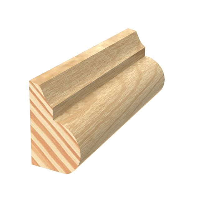 Porta 18x11mm 2.4m Insert Mould Clear Pine