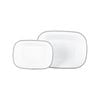 Argon Tableware 2pc White Enamel Pie Dishes Set - 2 Sizes
