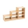 Jooyes Kids Ladder Storage Cabinet With 6 Bins - H60.5cm - oak | 110cm