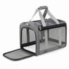 I.pet Pet Carrier Bag Foldable Dog Cat Durable Crate Travel Portable Kennel Grey
