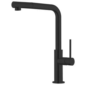 Foreno Matte Black E-Steel Tower Pull Out Sink Mixer