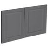 Kaboodle 1000mm Grey Fig Heritage Fridge Cabinet Doors - 2 Pack