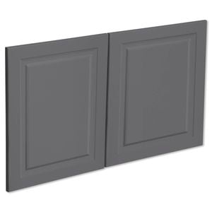 Kaboodle 1000mm Grey Fig Heritage Fridge Cabinet Doors - 2 Pack
