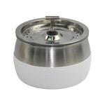 YES4PETS 3L Automatic Electric Pet Water Fountain Dog Cat Stainless Steel Feeder Bowl Dispenser White