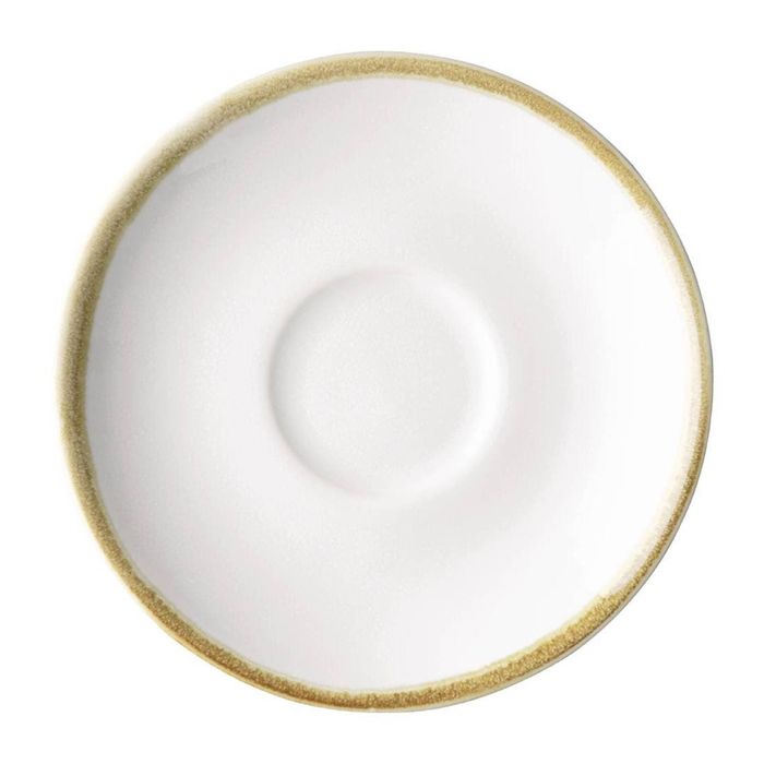 Olympia Kiln Espresso Cup Saucers Chalk 115mm (6 Pack)