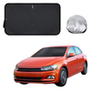 Front Windscreen Sun Shade for VolksWagen Polo 2018 - Current (MK6) - Standard 150 x 85 cm - Black