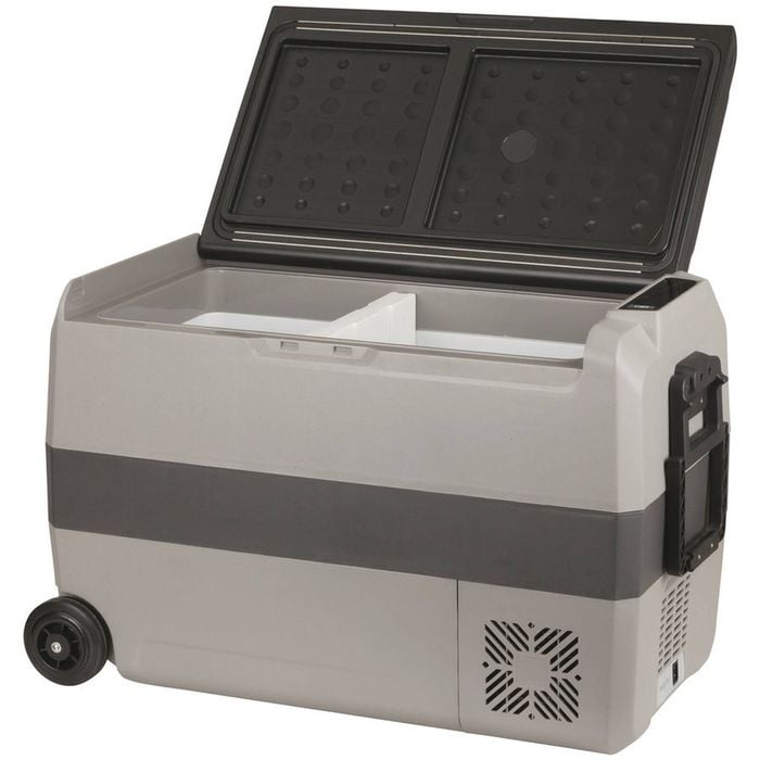 Brass Monkey 50l Portable Fridge Freezer With Dual Zone For Car Camping, Caravan