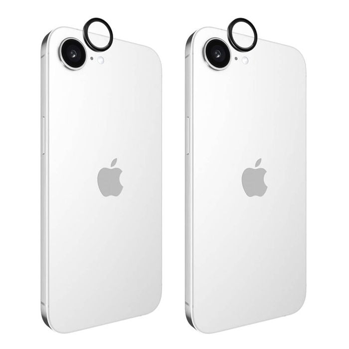2PK Case-Mate Aluminium Ring Lens Protector For iPhone 16e/15/14/13 - Black