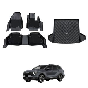 AUSGO Double-Layer Floor Mats & Boot Liner Set for KIA Sportage NQ5 S / SX 2021-2025 Car Floor Liners Cargo Mat